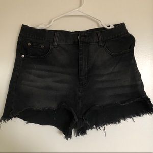 love tree denim high waisted shorts distressed